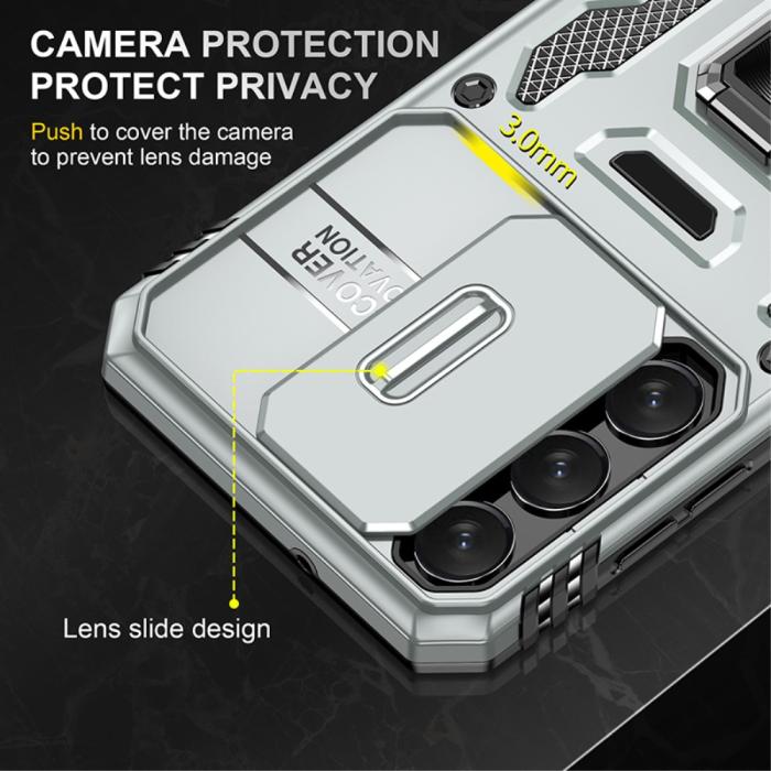 Bild 5,  Samsung Galaxy S23 Plus Skal Ring CamShield Grå