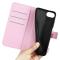  iPhone 17e / 16e Fodral Litchi Läder Ljus Rosa