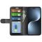  Honor Magic7 Pro Fodral Crazy Horse Läder Svart