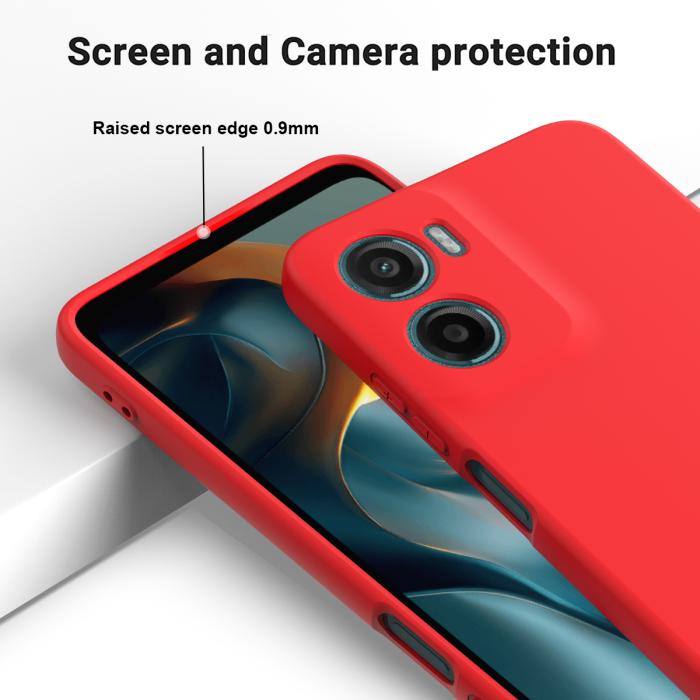 Bild 4,  Motorola Moto G06 Power Skal Liquid Silikon Röd