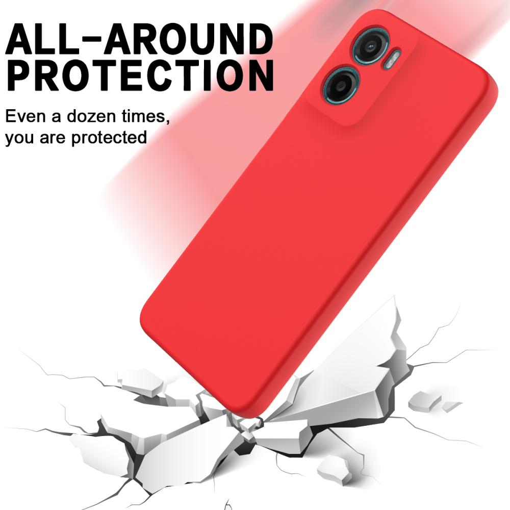  Motorola Moto G06 Power Skal Liquid Silikon Röd
