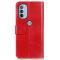  Motorola Moto G31 / G41 Fodral Retro Läder Röd