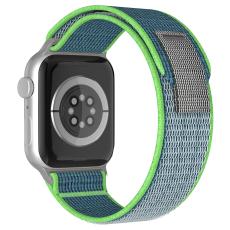 ColorPop Apple Watch 38/40/41/42 mm Armband Nylon Trail Loop Bl&aring;/Gr&ouml;n