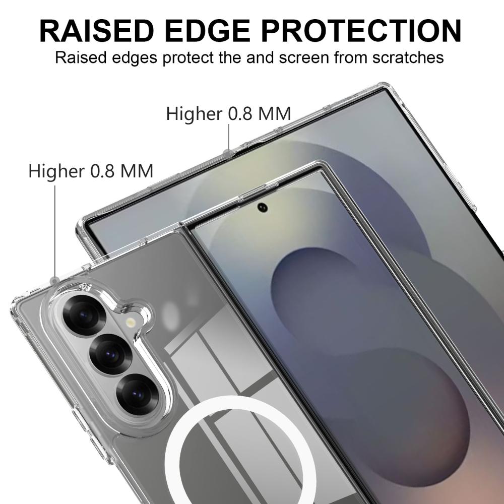  Samsung Galaxy Z Fold 7 Skal MagSafe Hybrid Transparent
