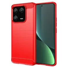  Xiaomi 13 Pro 5G Skal Borstad St&aring;l Textur R&ouml;d