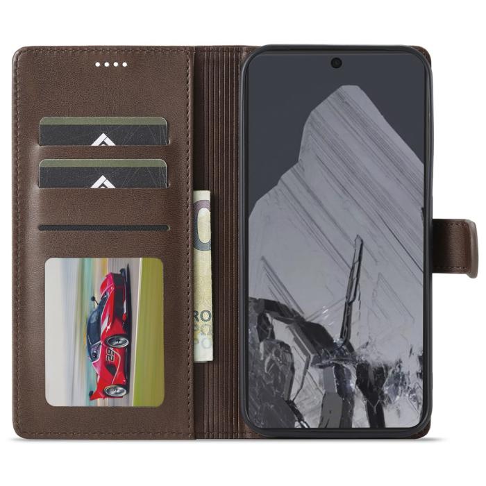 Bild 2, LC.IMEEKE LC.IMEEKE Google Pixel 9 Pro XL Fodral Brun