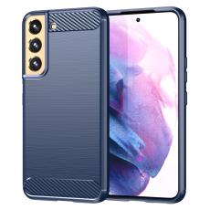  Samsung Galaxy S22 Plus Skal Borstad St&aring;l Textur Bl&aring;