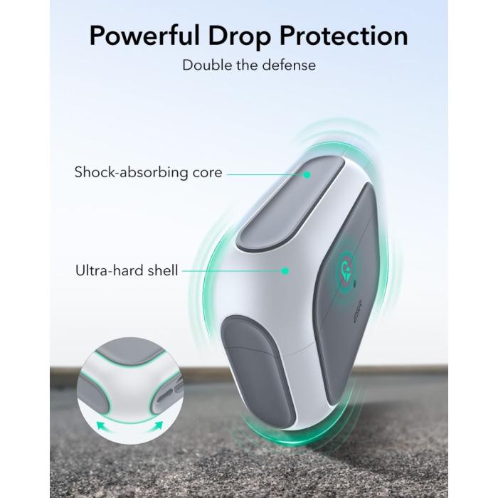Bild 5, ESR ESR AirPods Pro 3 Skal MagSafe Orbit HaloLock Vit