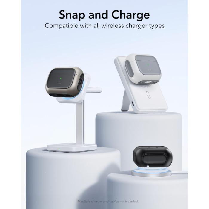Bild 6, ESR ESR AirPods Pro 3 Skal MagSafe Orbit HaloLock Vit