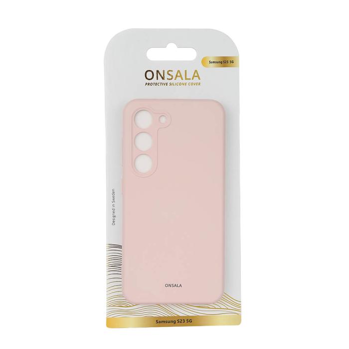 Bild 2, Onsala ONSALA Samsung Galaxy S23 Mobilskal Silikon Chalk Pink
