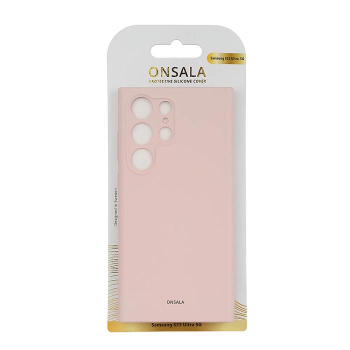Bild 2, Onsala ONSALA Samsung Galaxy S23 Ultra Mobilskal Silikon Chalk Pink