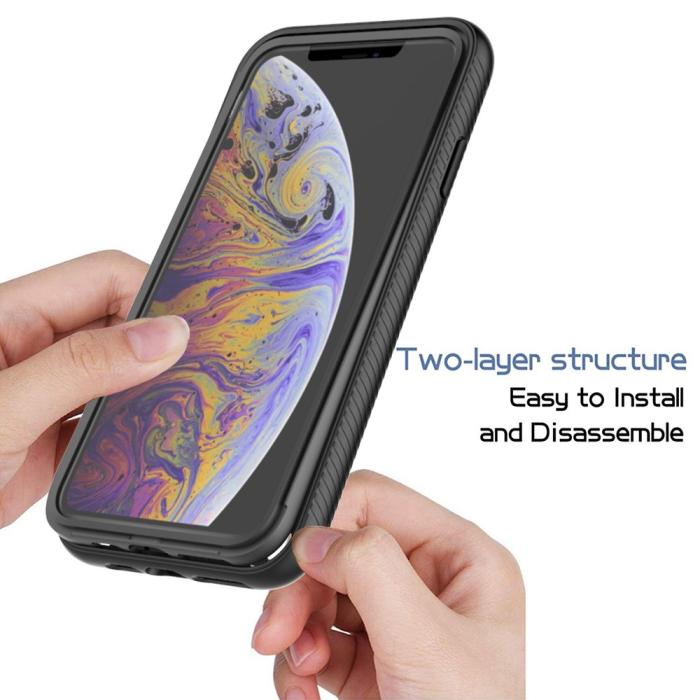 Bild 2,  iPhone Xs Max Skal 360 Hybrid Defense Svart