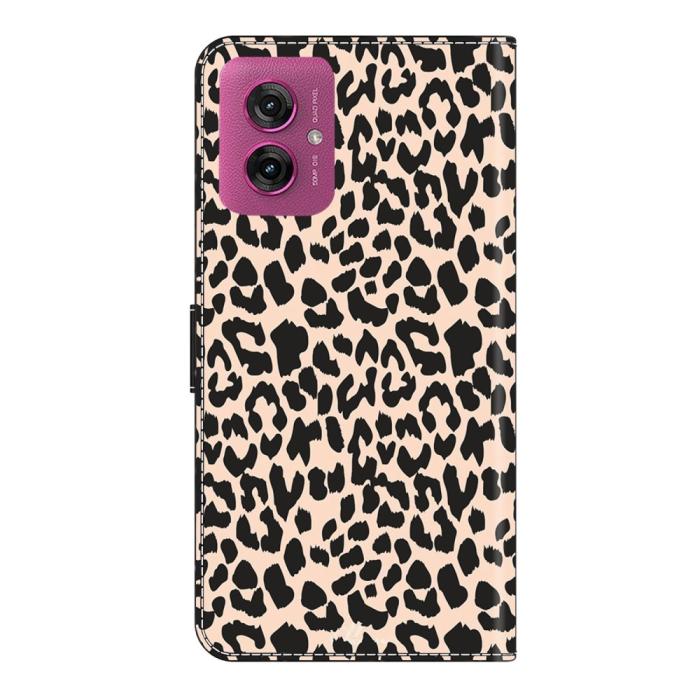 Bild 6,  Motorola Moto G55 5G Fodral Läder Leopard