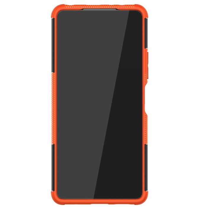Bild 3,  Xiaomi Redmi Note 10 Pro - Ultimata Stöttåliga Skalet med Stöd - Orange