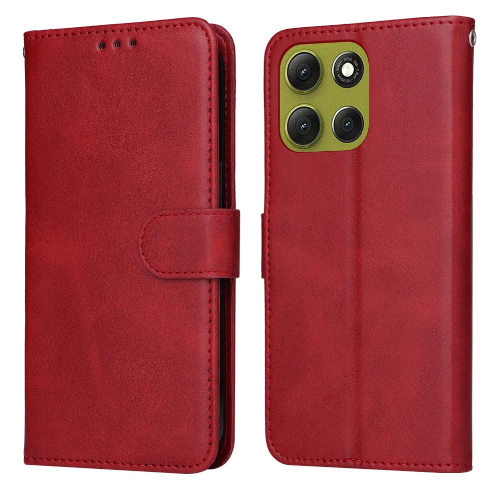  Motorola Moto G86 Power / G86 5G Fodral Läder Röd