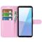  Sony Xperia 10 VII Fodral Litchi Läder Ljus Rosa