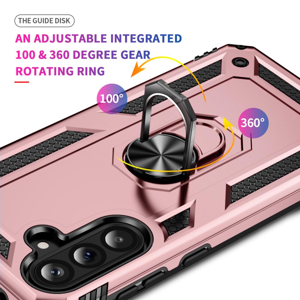  Samsung Galaxy A37 5G Skal Shockproof Hybrid Ring Roséguld