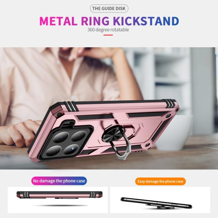 Bild 4,  Xiaomi 15 Skal Shockproof Hybrid Ring Roséguld