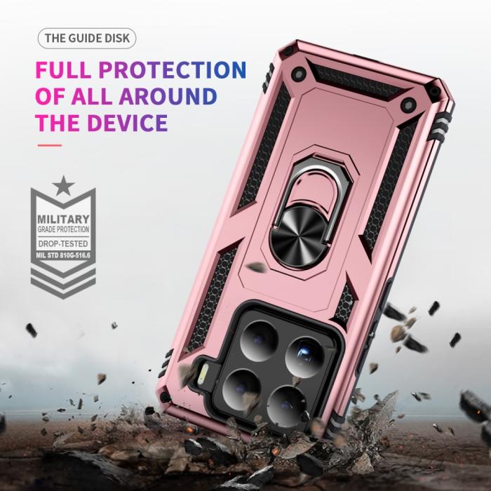 Bild 6,  Xiaomi 15 Skal Shockproof Hybrid Ring Roséguld