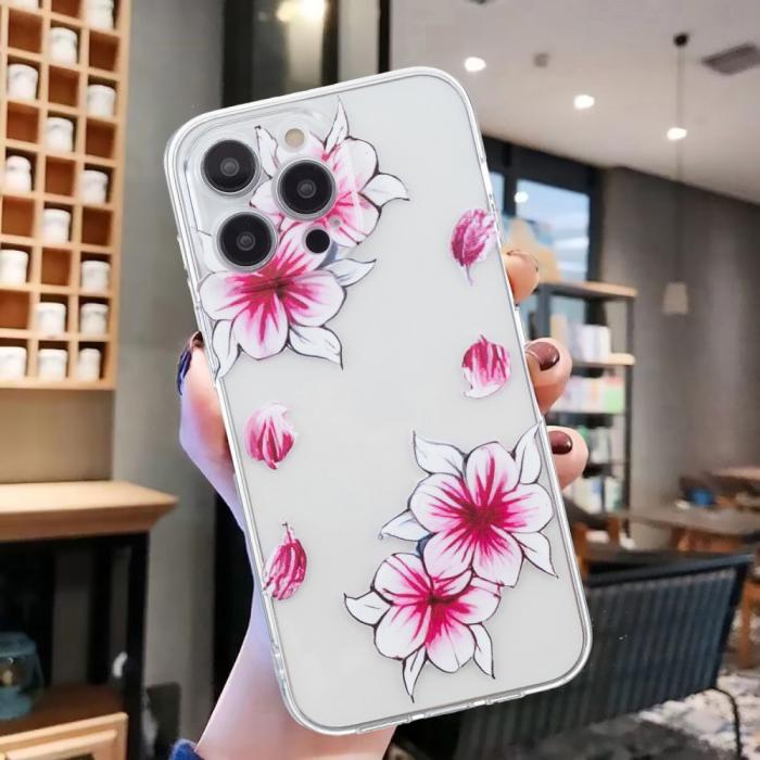 Bild 6,  iPhone 16 Pro Skal TPU Blommor