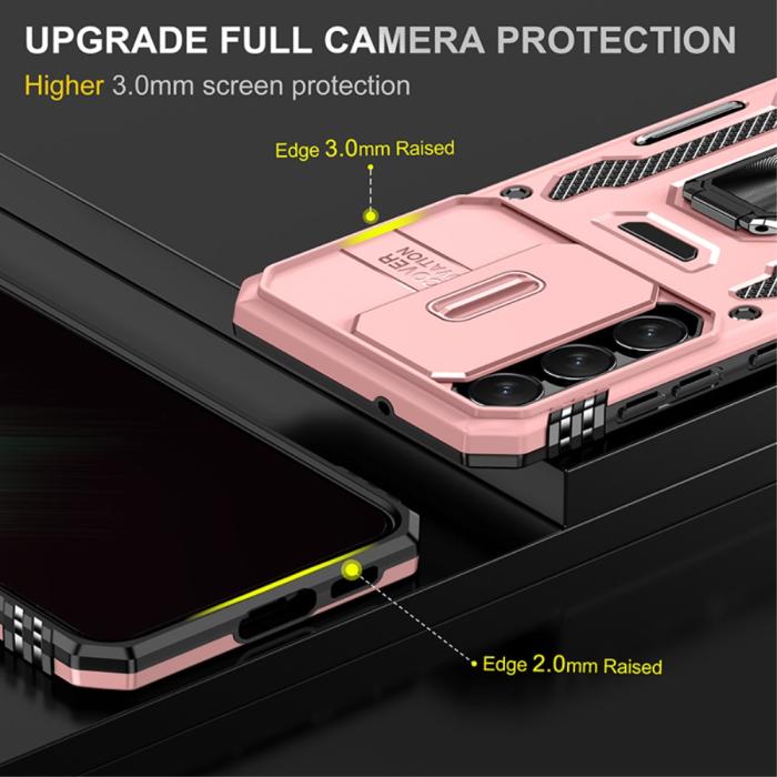 Bild 3,  Samsung Galaxy S23 Plus Skal Ring CamShield Roséguld