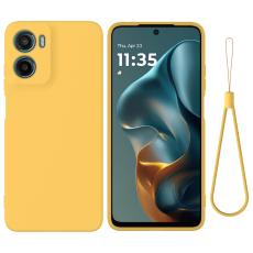  Motorola Moto G06 Power Skal Liquid Silikon Gul