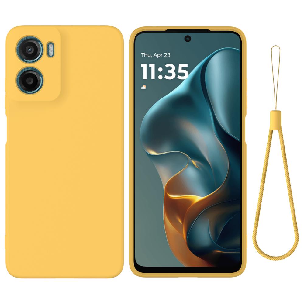  Motorola Moto G06 Power Skal Liquid Silikon Gul