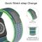 ColorPop Apple Watch 38/40/41/42 mm Armband Nylon Trail Loop Blå/Grön