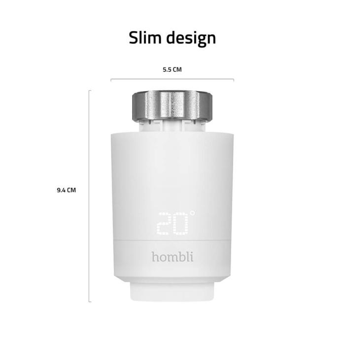 Bild 4, Hombli Hombli 3-PACK Smart Termostat Expansionspaket Vit