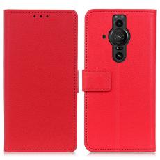  Sony Xperia Pro-I Fodral L&auml;der R&ouml;d