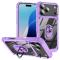  iPhone 17 Pro Skal Shockproof Ring Hybrid Lila