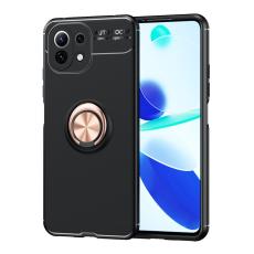  Xiaomi Mi 11 Lite - Ring Skal - Svart/Ros&eacute;guld