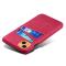 KSQ iPhone 13 Mini - KSQ Läder Skal Med Kortfack - Rosa