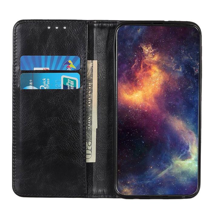 Bild 3,  Huawei P40 - Split Läder Plånboksfodral - Svart