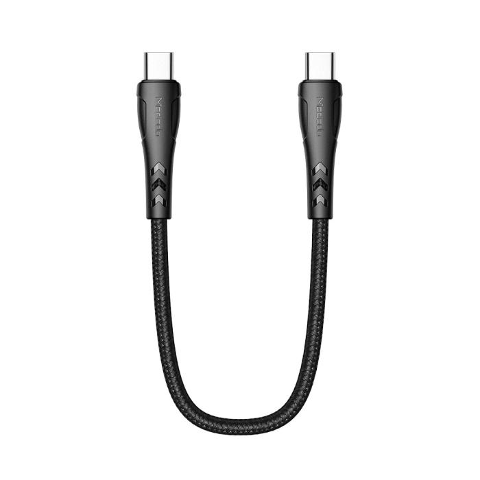 Bild 2, MCDODO MCDODO Snabbladdare 1.2m USB-C - USB-C Nylon Kabel - Svart