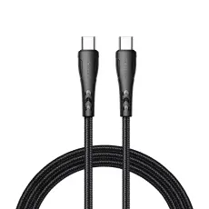 MCDODO MCDODO Snabbladdare 1.2m USB-C - USB-C Nylon Kabel - Svart