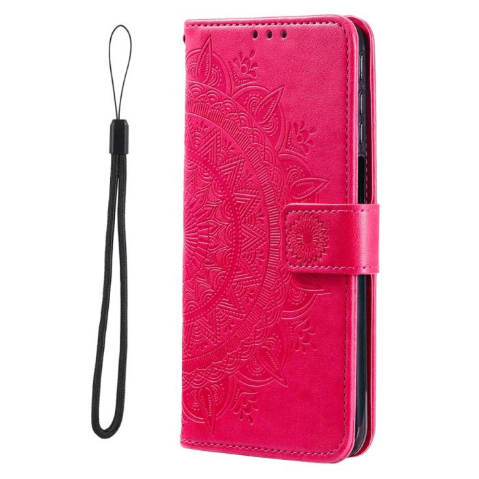Bild 2,  Xiaomi Redmi Note 11 Pro 5G Fodral Mandala Läder Rosa