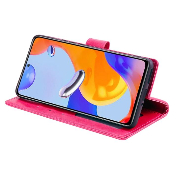 Bild 5,  Xiaomi Redmi Note 11 Pro 5G Fodral Mandala Läder Rosa