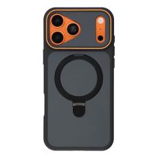  iPhone 18 Pro / 17 Pro Skal MagSafe Stativ 2-f&auml;rg Hybrid Svart
