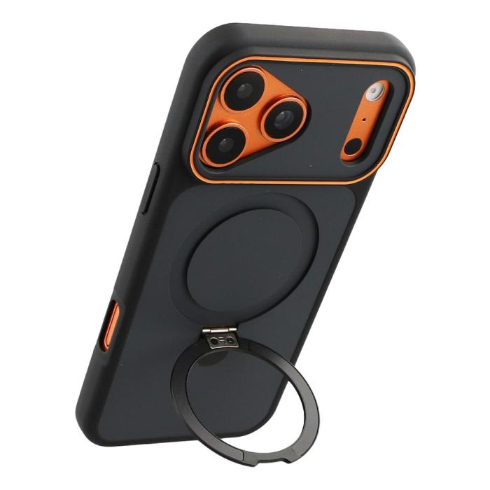 Bild 3,  iPhone 18 Pro / 17 Pro Skal MagSafe Stativ 2-färg Hybrid Svart