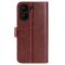  Xiaomi Redmi 13C 4G Fodral Crazy Horse Läder Brun
