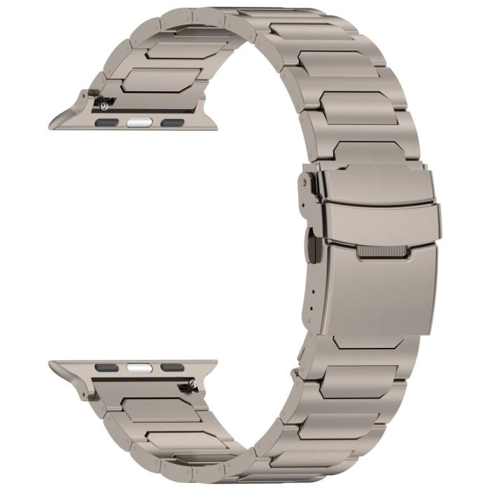 Bild 3,  Apple Watch 42/44/45/46/49 mm Armband Metall Titanium