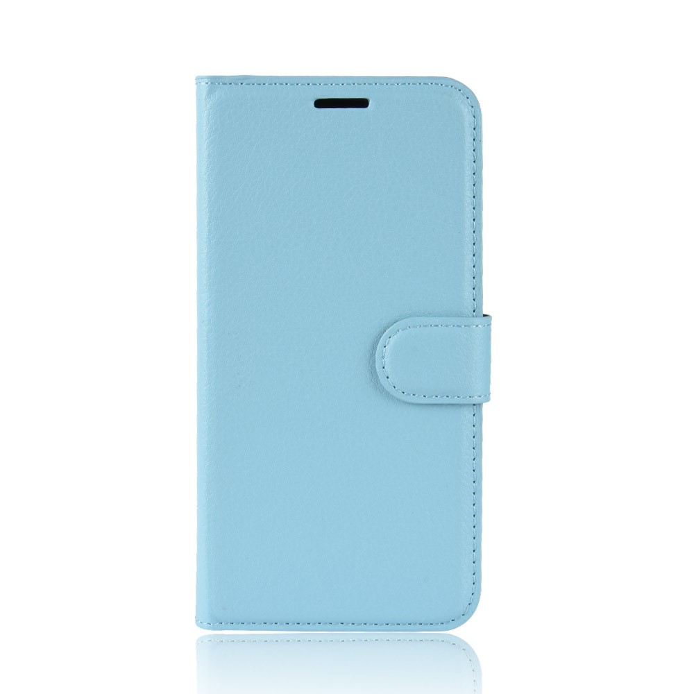  iPhone 11 Pro Fodral Litchi Läder Ljus Blå