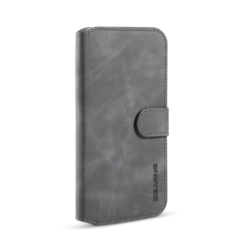 DG.MING DG.MING iPhone 11 Fodral Retro Läder Grå