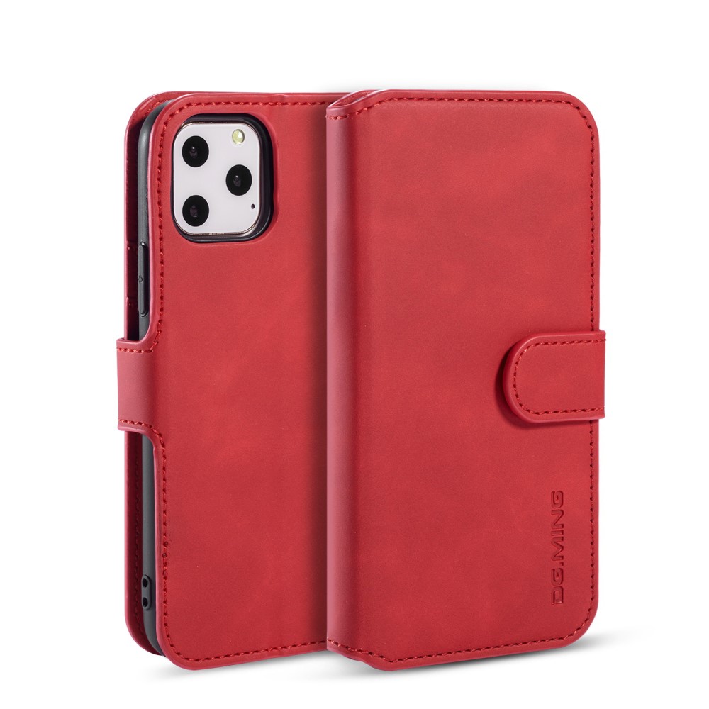 DG.MING DG.MING iPhone 11 Pro Fodral Retro Läder Röd