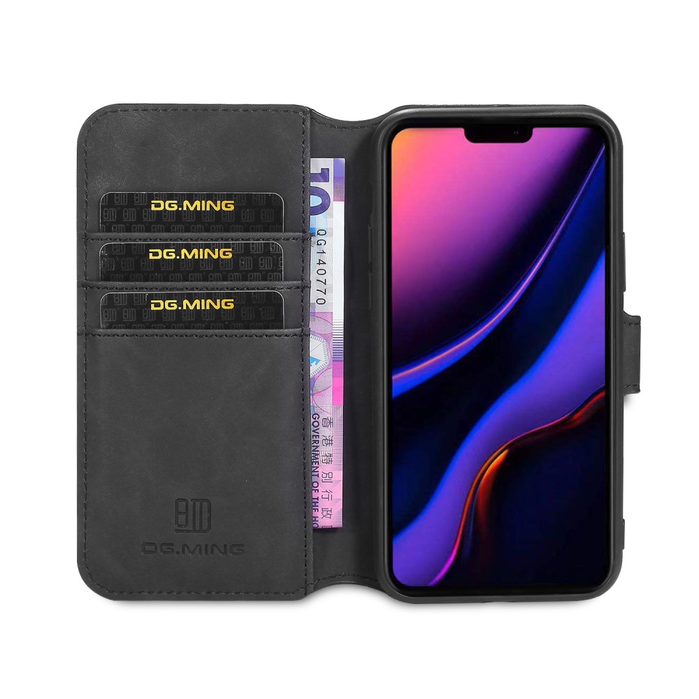 DG.MING DG.MING iPhone 11 Pro Fodral Retro Läder Svart