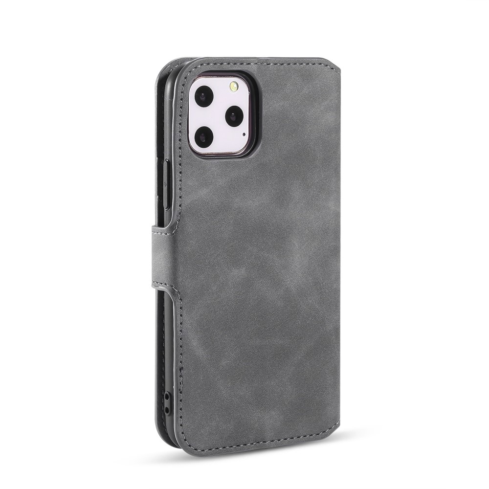 DG.MING DG.MING iPhone 11 Pro Fodral Retro Läder Grå