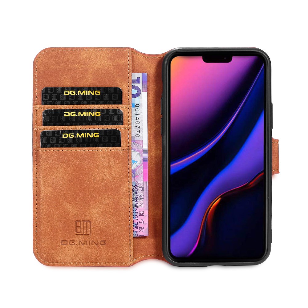 DG.MING DG.MING iPhone 11 Pro Fodral Retro Läder Brun