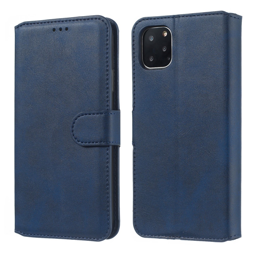  iPhone 11 Pro Fodral Solid Läder Blå