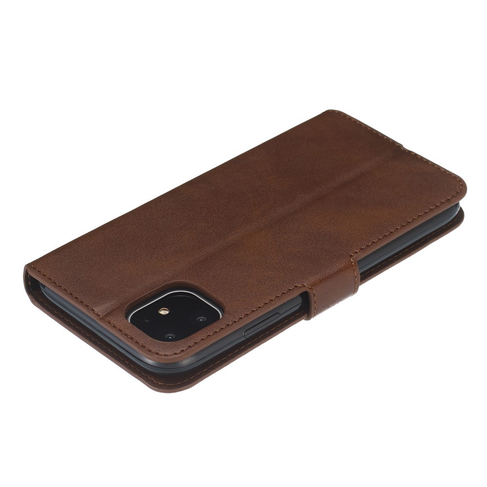  iPhone 11 Fodral Solid Läder Brun